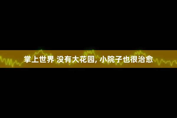 掌上世界 没有大花园, 小院子也很治愈